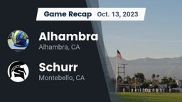 Recap: Alhambra  vs. Schurr  2023