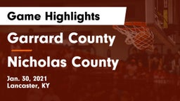 Garrard County  vs Nicholas County  Game Highlights - Jan. 30, 2021