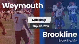 Matchup: Weymouth  vs. Brookline  2015