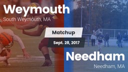 Matchup: Weymouth  vs. Needham  2017