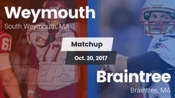 Matchup: Weymouth  vs. Braintree  2017