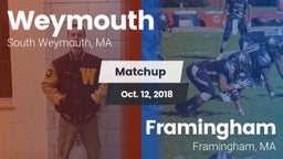 Matchup: Weymouth  vs. Framingham  2018