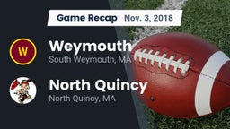 Recap: Weymouth  vs. North Quincy  2018