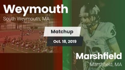 Matchup: Weymouth  vs. Marshfield  2019