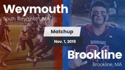Matchup: Weymouth  vs. Brookline  2019