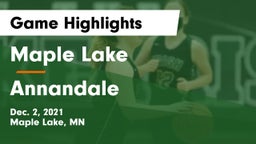 Maple Lake  vs Annandale  Game Highlights - Dec. 2, 2021