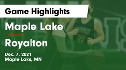 Maple Lake  vs Royalton  Game Highlights - Dec. 7, 2021