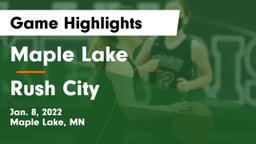 Maple Lake  vs Rush City  Game Highlights - Jan. 8, 2022