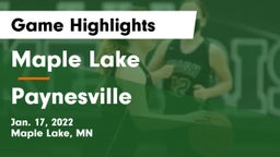 Maple Lake  vs Paynesville  Game Highlights - Jan. 17, 2022
