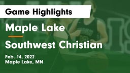Maple Lake  vs Southwest Christian  Game Highlights - Feb. 14, 2022