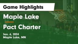 Maple Lake  vs Pact Charter  Game Highlights - Jan. 6, 2024