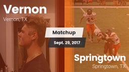 Matchup: Vernon  vs. Springtown  2017