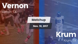 Matchup: Vernon  vs. Krum  2017