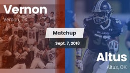 Matchup: Vernon  vs. Altus  2018