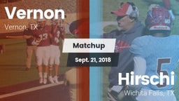 Matchup: Vernon  vs. Hirschi  2018