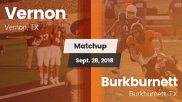 Matchup: Vernon  vs. Burkburnett  2018