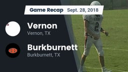 Recap: Vernon  vs. Burkburnett  2018