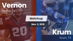 Matchup: Vernon  vs. Krum  2018