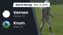 Recap: Vernon  vs. Krum  2018