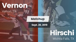 Matchup: Vernon  vs. Hirschi  2019