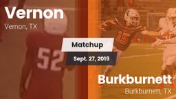 Matchup: Vernon  vs. Burkburnett  2019