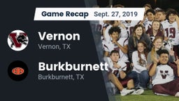 Recap: Vernon  vs. Burkburnett  2019