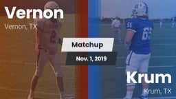 Matchup: Vernon  vs. Krum  2019