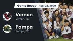 Recap: Vernon  vs. Pampa  2020