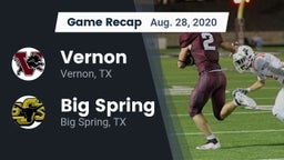 Recap: Vernon  vs. Big Spring  2020
