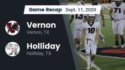 Recap: Vernon  vs. Holliday  2020