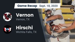 Recap: Vernon  vs. Hirschi  2020