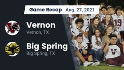 Recap: Vernon  vs. Big Spring  2021