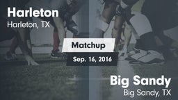 Matchup: Harleton  vs. Big Sandy  2016