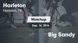 Matchup: Harleton  vs. Big Sandy 2016
