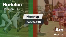 Matchup: Harleton  vs. Arp  2016