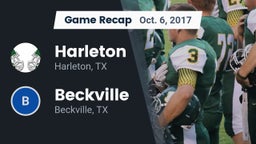 Recap: Harleton  vs. Beckville  2017