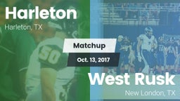 Matchup: Harleton  vs. West Rusk  2017