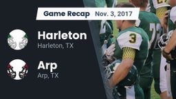 Recap: Harleton  vs. Arp  2017