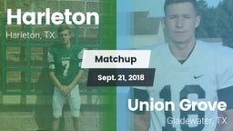 Matchup: Harleton  vs. Union Grove  2018