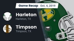 Recap: Harleton  vs. Timpson  2019