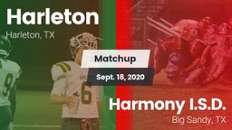 Matchup: Harleton  vs. Harmony I.S.D. 2020