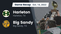 Recap: Harleton  vs. Big Sandy  2022