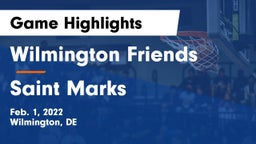 Wilmington Friends  vs Saint Marks Game Highlights - Feb. 1, 2022