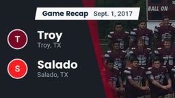 Recap: Troy  vs. Salado   2017