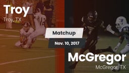 Matchup: Troy  vs. McGregor  2017