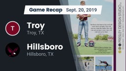 Recap: Troy  vs. Hillsboro  2019