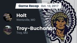 Recap: Holt  vs. Troy-Buchanan  2017