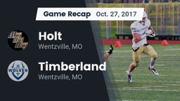Recap: Holt  vs. Timberland  2017