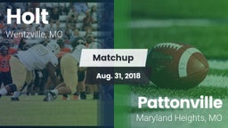 Matchup: Holt  vs. Pattonville  2018