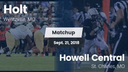 Matchup: Holt  vs. Howell Central  2018